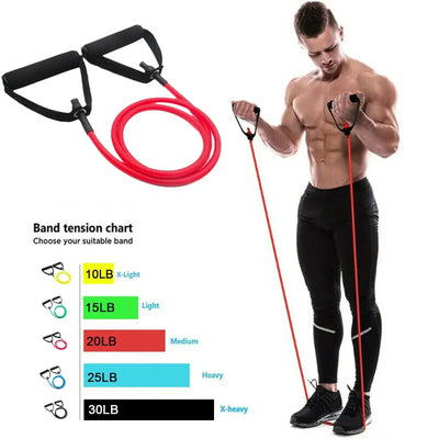 Resistance Bands with Handles Elastic Exercise Bands Exercise Cord Fitness Bands for Muscle Training/Shape Body/Physical Therapy