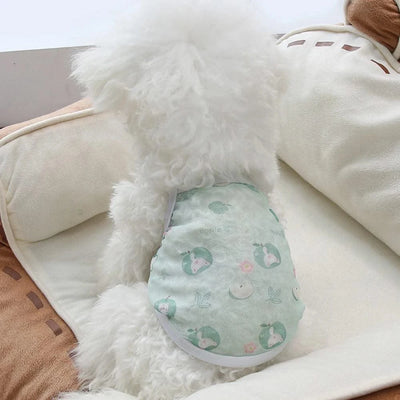 Pet clothing is fresh cute fashionable summer thin cat and dog clothing breathable mesh suspender and stylish vest