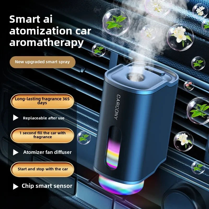Intelligent Car Electric Air Diffuser Aroma Car Air Vent Humidifier Mist Aromatherapy Car Air Freshener For Removing Odors
