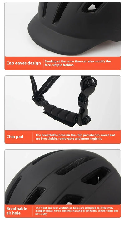 Outdoor Sports Cycling Safety Helmet Baseball Cap Hat for Motorcycle Bike Scooter Mountain Road Bike Helmet for Men Women