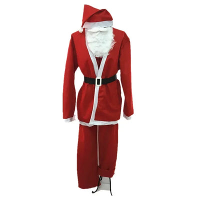 Christmas Men's Costume Love Live Cosplay 5pcs/set Santa Claus Dressing Up Clothes Christmas Christmas Apparel Cosplay Costumes