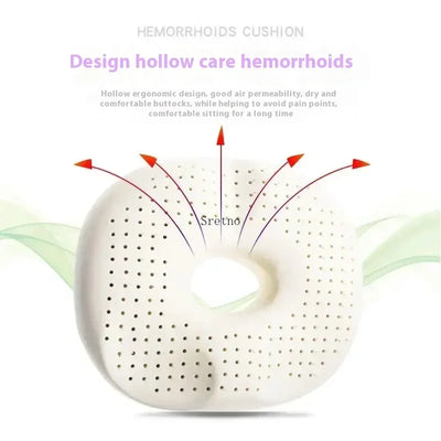 Latex Hemorrhoid Seat Cushion Thickened Office Beautiful Buttocks Pregnant Women Buttocks Pad Hollow Tailbone Protect Cushions