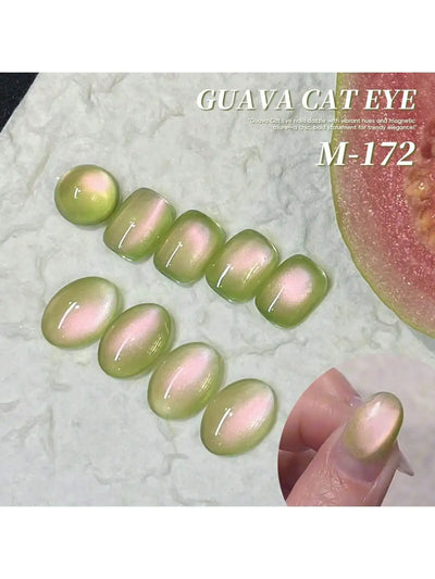 15ml Guava Cat Eye gel nail polish, UV LED curing, long-acting fast drying nail art gel - ideal gift for women