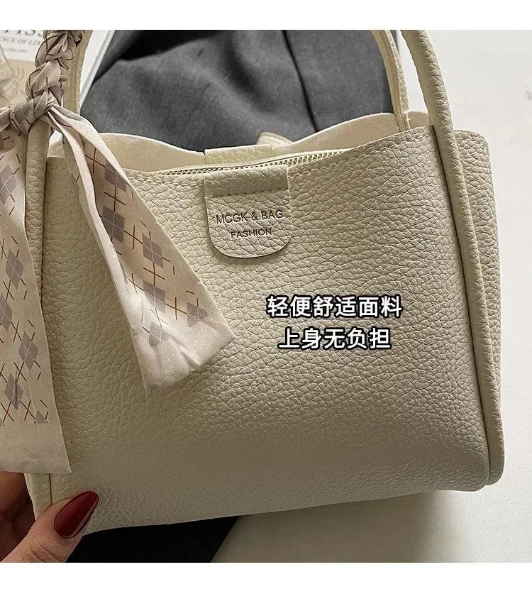 2025 new women’s handbag trendy bucket bag luxury stylish shoulder crossbody purse versatile casual tote designer ladies