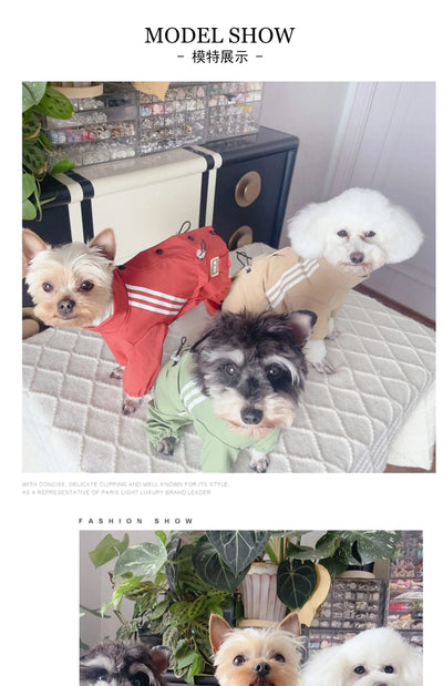 Summer Pet Dog Clothes Outdoor Thin Sunscreen Clothing Four Feets Jumpsuits For Small Medium Dog Yorkshire Puppy Clothing Romper