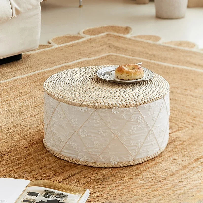 Cushion Not Collapse Home Floor Round Stool Thickened Lumbar Support Seat Cushion Straw Cushion New Arrival Bestseller Gift