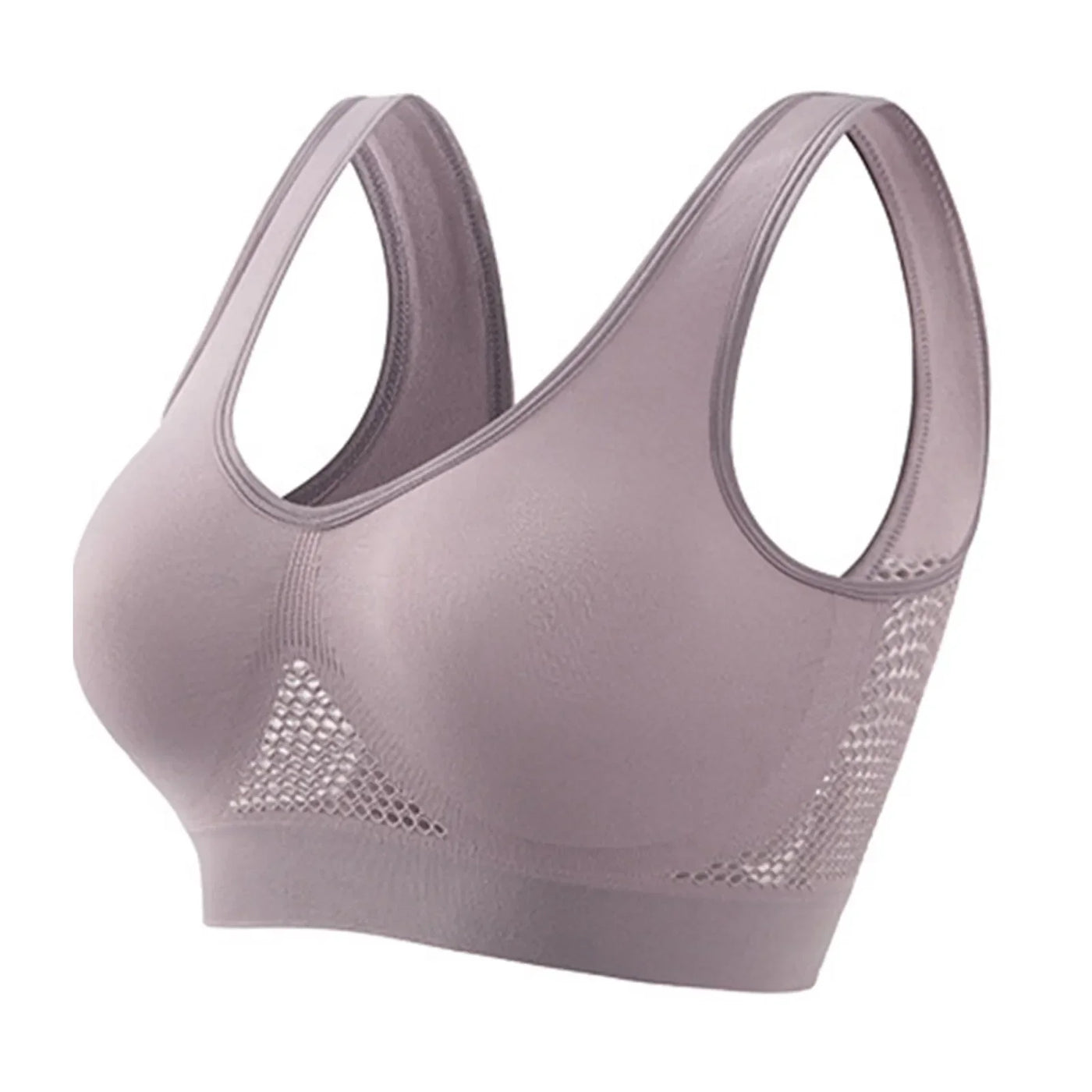 Breathable Sports Bra Top Fitness Women Brassiere Removable Padded Sport Bra Running Gym Seamless Push Up Bras