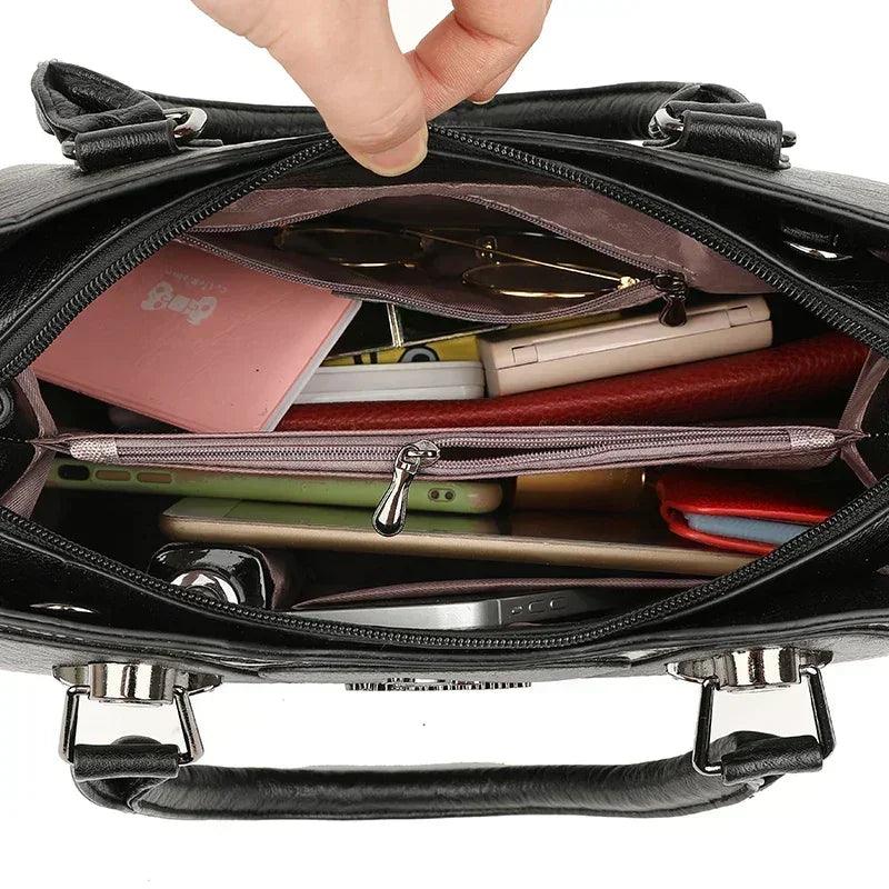 Luxury handbags women bags designer brand female leather crossbody shoulder for sac a main ladies hand 2024