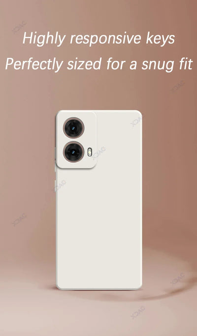 Original Mobile Phone Cases for Motorola Moto G85 MotoG85 5G 360 Soft Luxury Square Liquid Silicone Back Covers Waterproof Bags