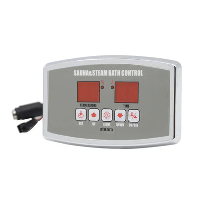 Digital Sauna Controller Wall Mount 35-110℃ Steam Generator Controller 1-12 Hours Setting for 3-27KW Sauna Heater