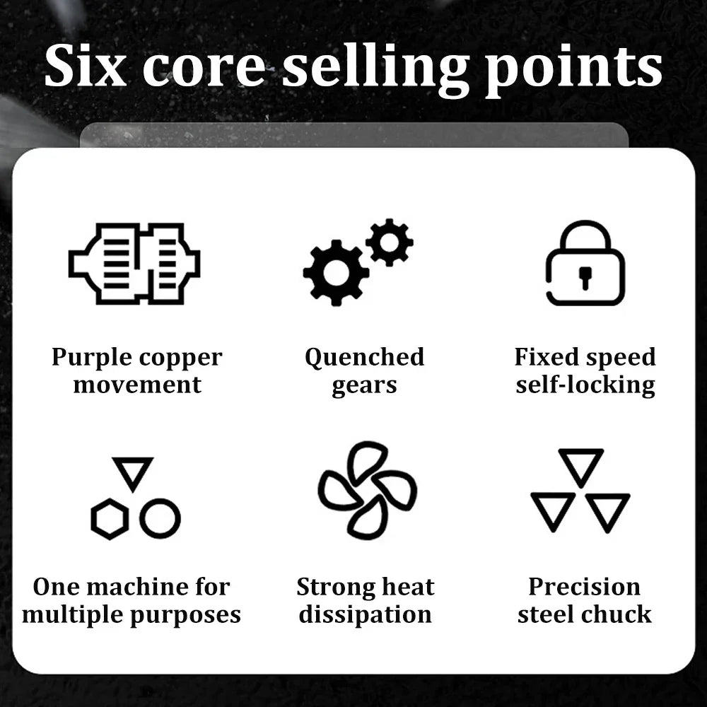 780W Multifunctional household hand drill High-power impact drill Electric screwdriver Wood, steel, wall drilling tools