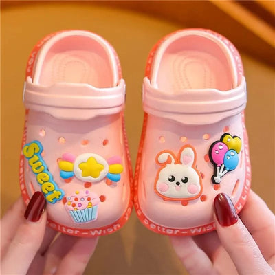 Cartoon Soft Sole Anti Slip Children's Sandals and Slippers | Indoor, Home Shoes For Boys and Girls Kids Shoes