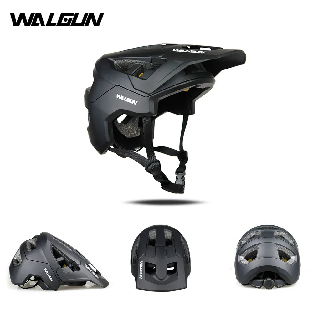 WALGUN Bicycle Helmet MTB Mountain Half-helmet Off-road Racing Cycling Safety Open Helmets Men Women Casco Cross-Country Sports