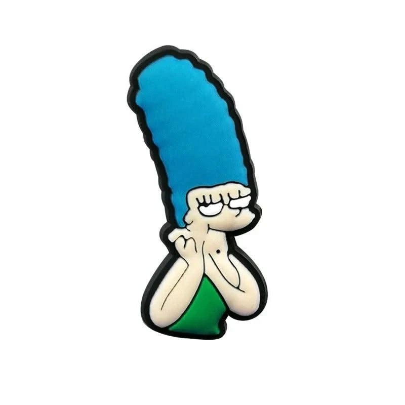 Single Sale 1pcs Cartoon Funny Shoe Charms PVC Accessories DIY Shoe Decoration For Clog Sandal Kids X-mas Gifts