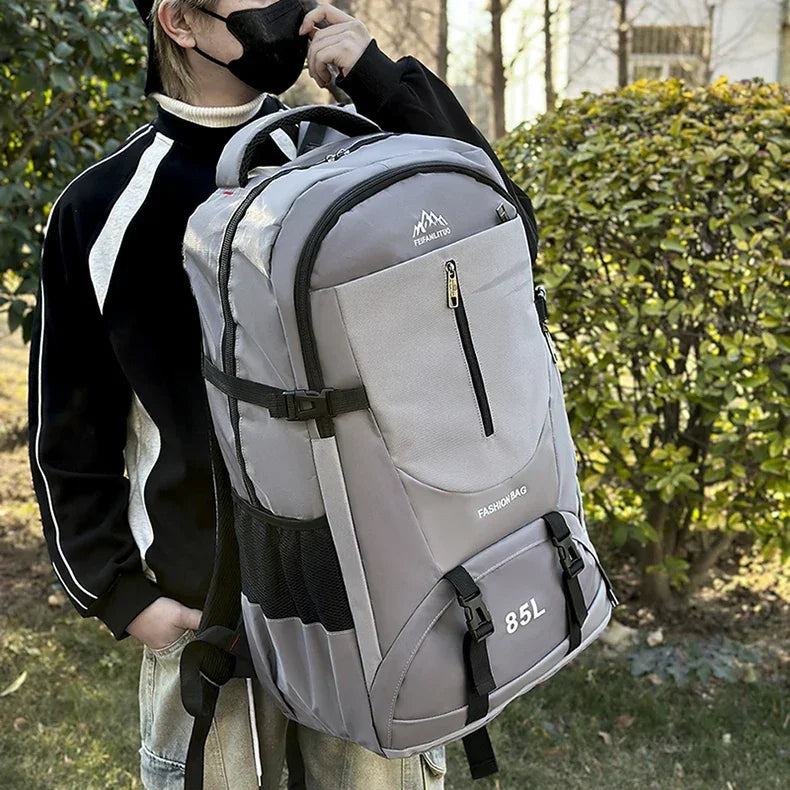 Climbing Backpack with Shoes Pocket Outdoor Travel Hiking Trekking Camping Sports Bag Large Mountaineering Luggage Rucksack