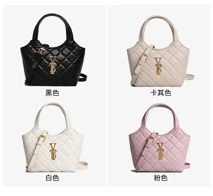 Elegant handbag for women leather material popular classic shoulder strap by famous designer luxury brand durable