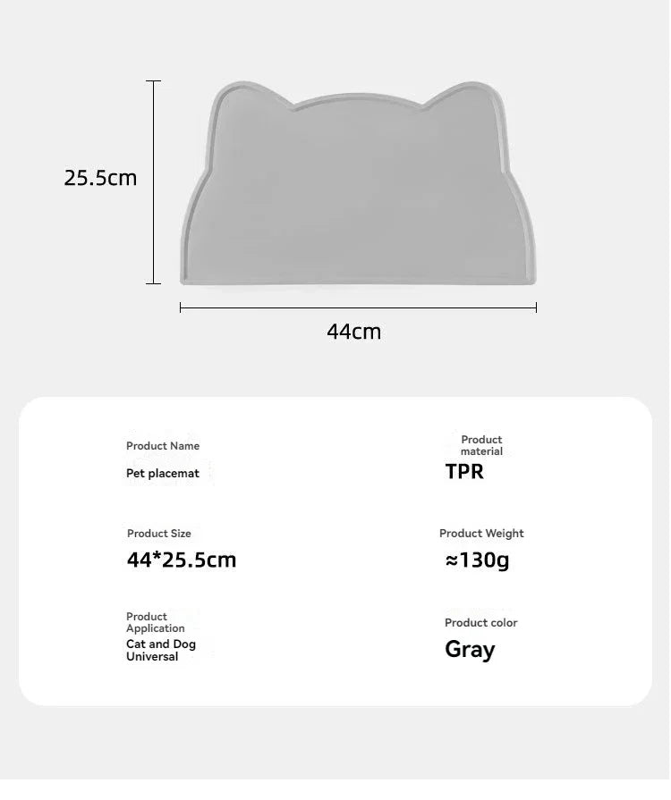 Pet Silicone food Mat Portable heat insulation Waterproof Non-Slip Feeding Mat Slow feeder Bowl Pad Cushion Cat Dog Pet supplies