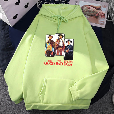 Men Clothes TV The Good The Bad and Ugly Sweatshirt Ropa Hombre Sudaderas Long Sleeve Casual Pocket Hoodies Comfortable Hoodie