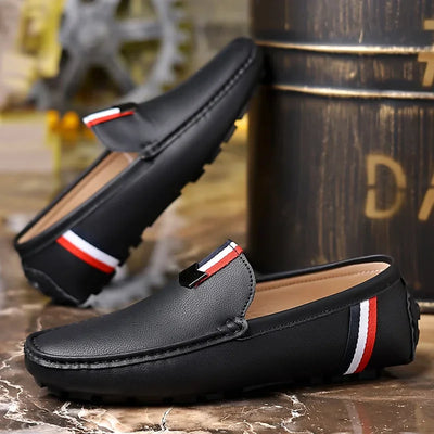 MAEDEF Men's Loafers High Quality Anti-slip Casual Shoes Men's Leather Loafer Outdoor Breathable Lightweight Soft Driving Shoes