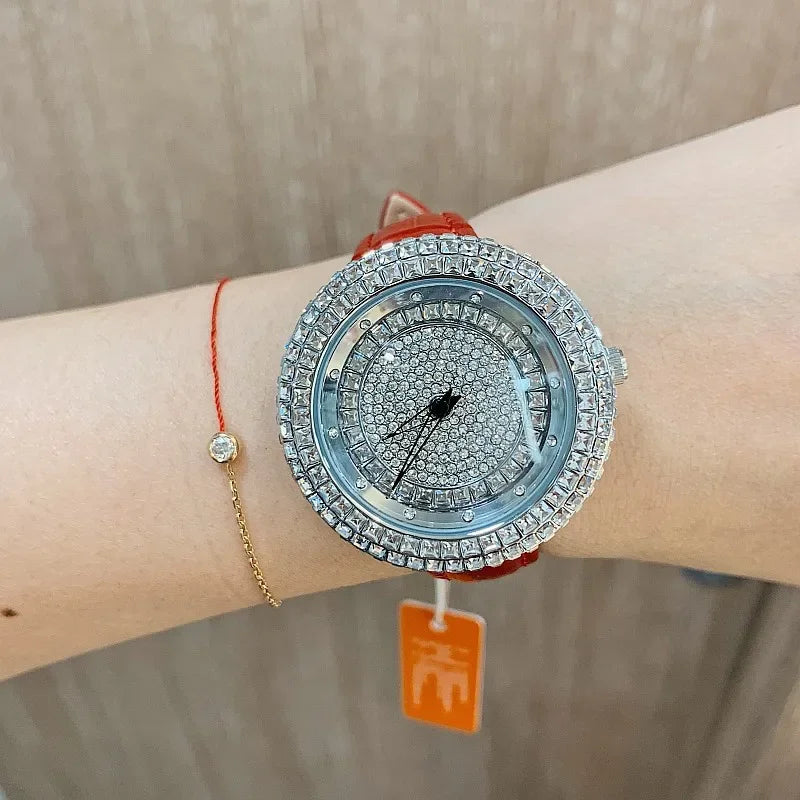 2023 Fashion Designer Unique Wristwatch Top Brand Luxury Women Watches Quartz Crystal Ladies Watch Bling Diamond Watch Women