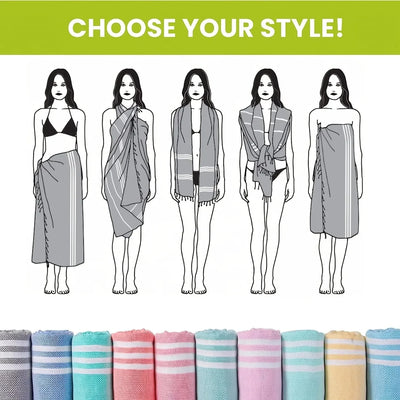 100X180cm Turkish Beach Towel Oversized Sand Free Tassel Quick Dry Swim Extra Large Light Travel for Adults Gifts Accessories ﻿