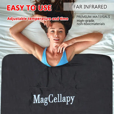 Far Infrared Sauna Blanket Body Sculpting Sauna Bag Professional Detox Therapy Anti-Aging Beauty Machine Fitness Machine Black
