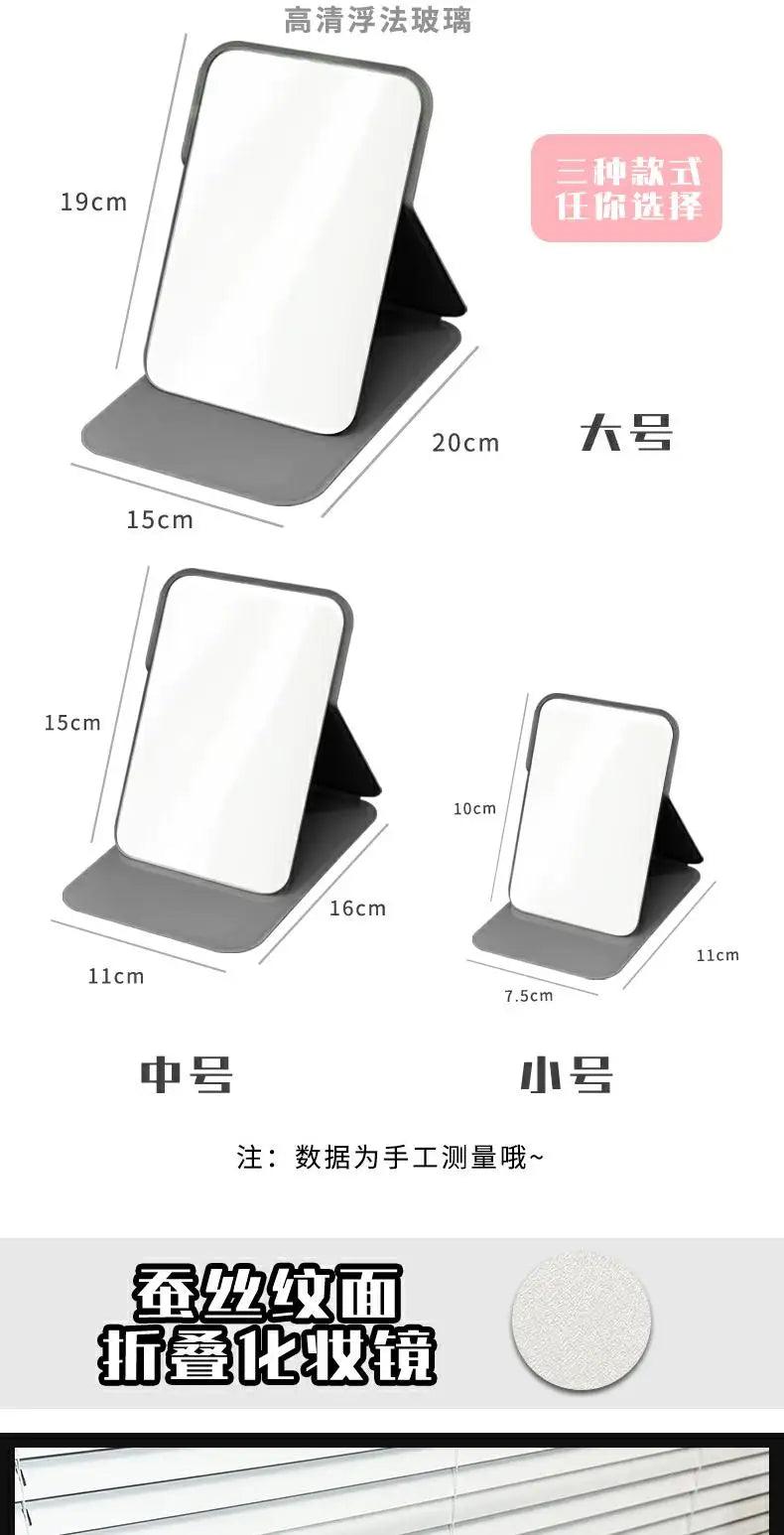Cute modern mirror makeup portable design creative white aesthetic espejos decorativos home furniture decoraction
