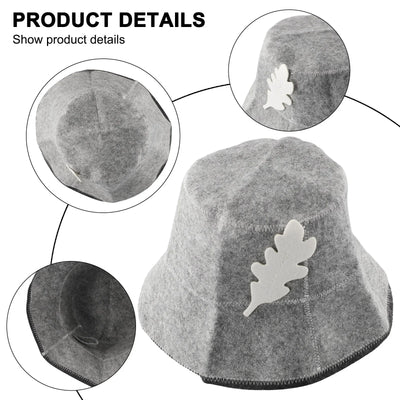 Bath House Kit Fisherman Felt Sauna Hat Fisherman Felt Sauna Hat Free Water Absorption Long Lasting Performance