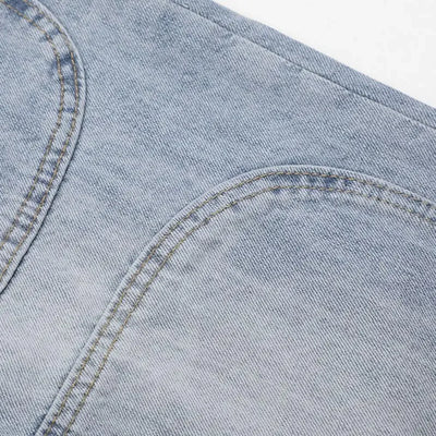 Wide Leg Men Pants Men Pants Stylish Men's Wide Leg Pants with Patchwork Design Mid Waist Fit Breathable Fabric Comfortable Long