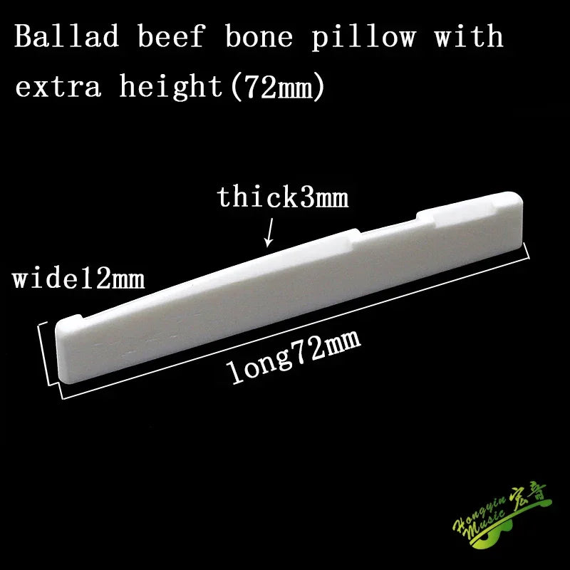 Acoustic guitar  and 4 5 6 7 12String Bass guitar nut slotted, upper and lower nuts slotted in various sizes Made of Bovine bone