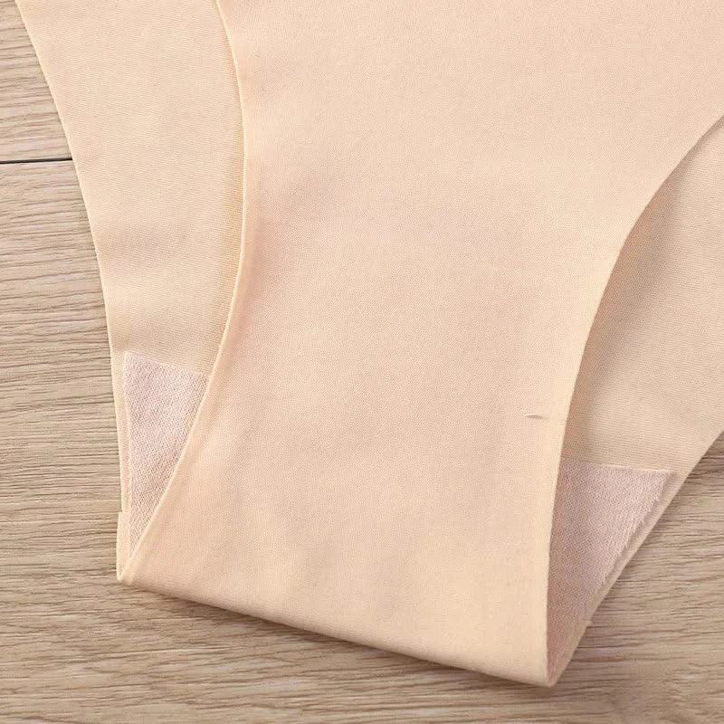 Seamless Thongs for Women No Show Thong V-waisted Stretch Breathable Sexy Panties Underwear 4 Pack