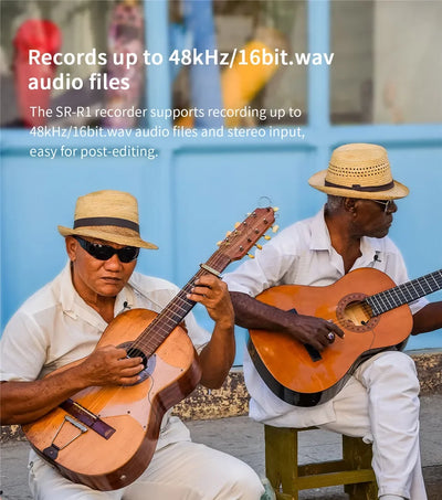 Saramonic SR-R1 Miniature Handy Recorder with Lavalier Microphone for Wedding Videography Interview, Filming and Recording