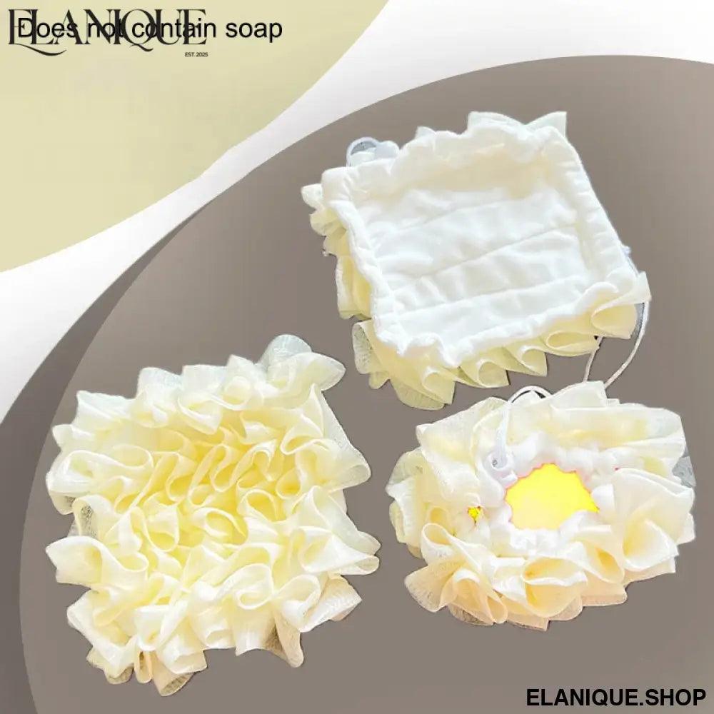 Loofah Bath Ball with Soap Dispenser – Daily Exfoliating Body Scrub