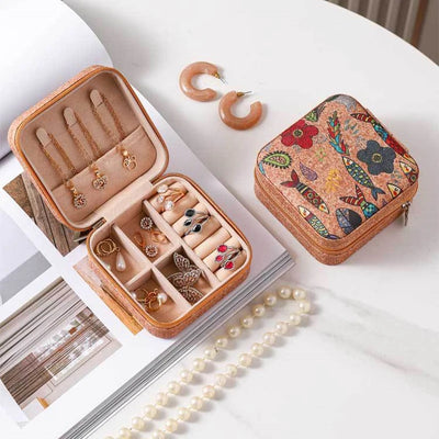 Travel Earring Ring Necklace Storage Box Jewelry Organizer Display Travel Jewelry Case Boxes Portable Jewelry Box