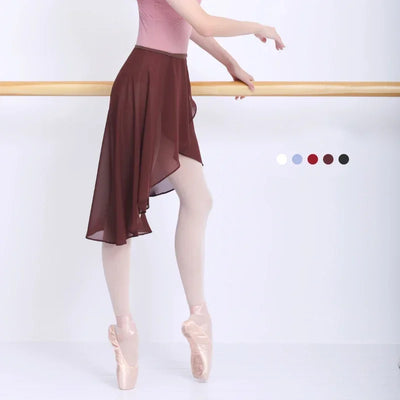 Dance Skirts For Women Chiffon Ballet Skirts Tulle Skirt Black Swimwear Cover Up  Dance Costumes Girls Adult Training Skirts