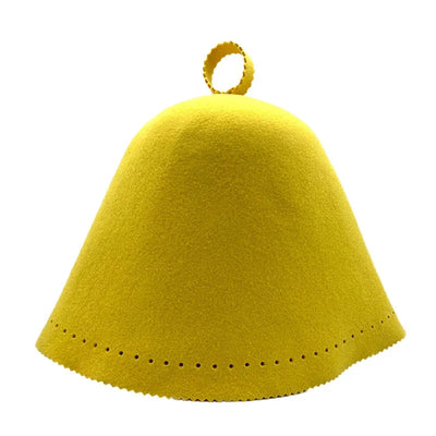 Handmade Thicken Wool Felt Sauna Hats Unisex Hair Protection Spa Sauna Accs for Bath Protection Felt Sauna Cap Absorbent Spa Cap