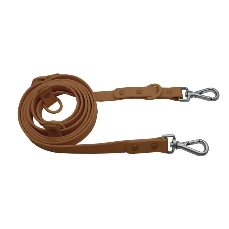 PVC Multifunctional Dog Leash Double Headed Buckle Pet Leashes For Medium Big Dogs Rope