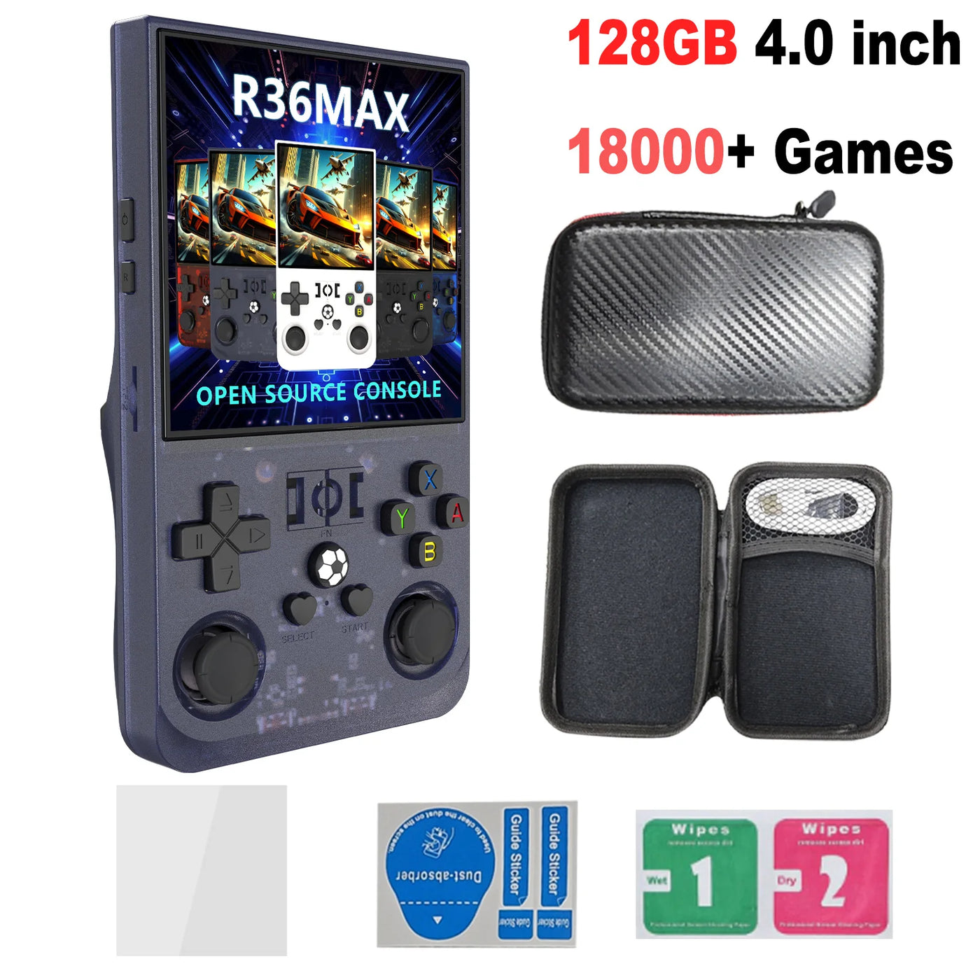 Video Gaming Console R36MAX Retro Handheld 18000+ HD Games offers IPS Screen Game Console Portable Consoles Emulators Devices