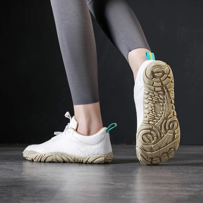 Wide Barefoot Sneakers for Women - Natural Foot Movement Wide Toe Box Shoes, Lightweight Zero-Drop Minimalist Design for Running