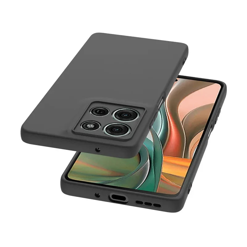 Silicone Phone Case for Motorola Moto G05 E15 G15 Pro Power G75 G35 G55 G85 E14 E13 Shockproof Matte Soft Cover Cases Fundas