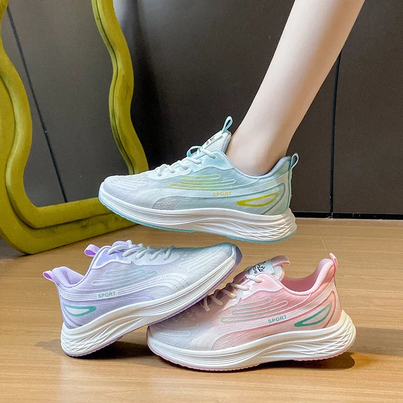 Women Shoes Breathable All-match Mesh Shoes Casual Sports Trendy Shoes Female Wear-resistant Running Shoes for Women
