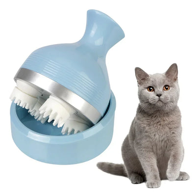 Cat Head Massager Dog Pet Massage Machine Vibrating Scalp Kneading Health Care Comb Electric Grooming Supplies