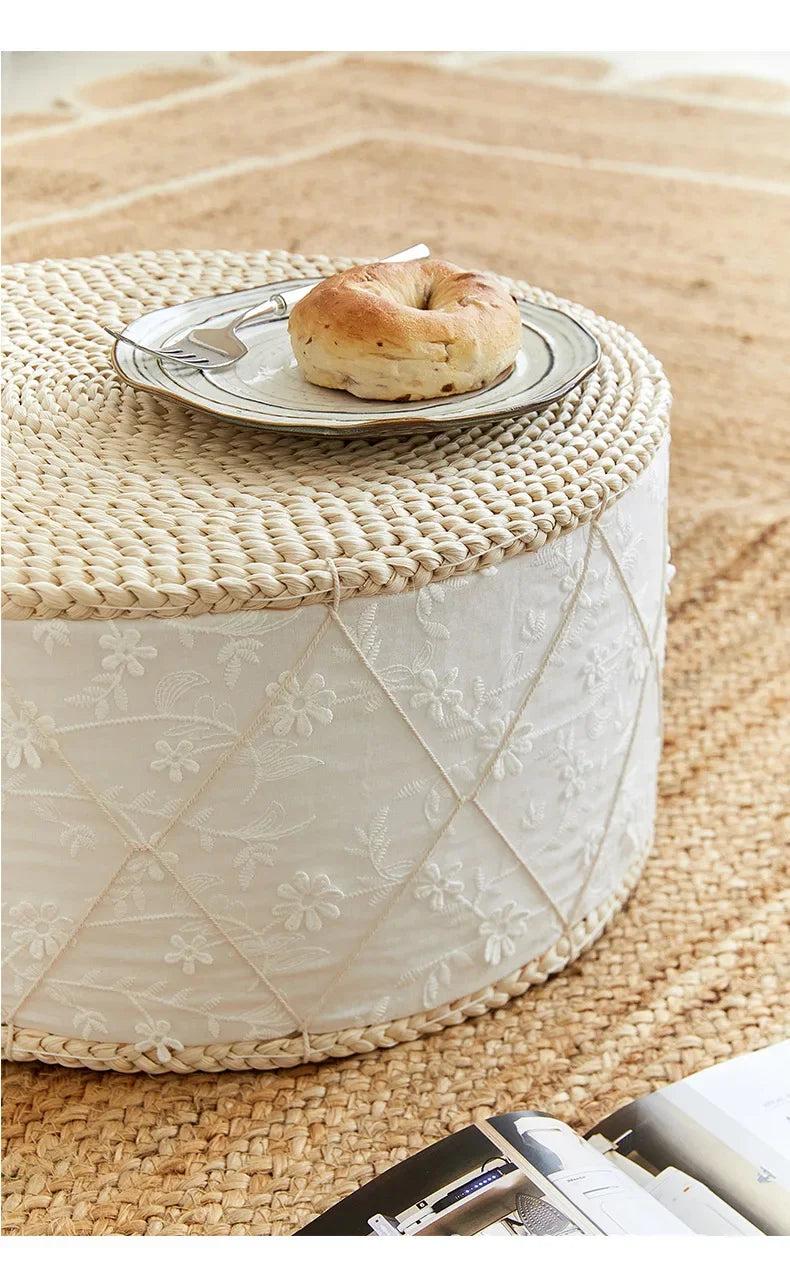 Cushion Not Collapse Home Floor Round Stool Thickened Lumbar Support Seat Cushion Straw Cushion New Arrival Bestseller Gift