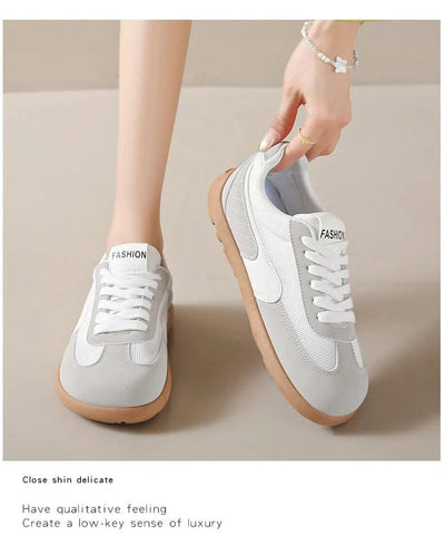 Women's Shoes Fashion Trend College Style Wide Toe Soft Comfortable Flat Casual Shoes Outdoor Casual Sports Shoes Women Sneaker