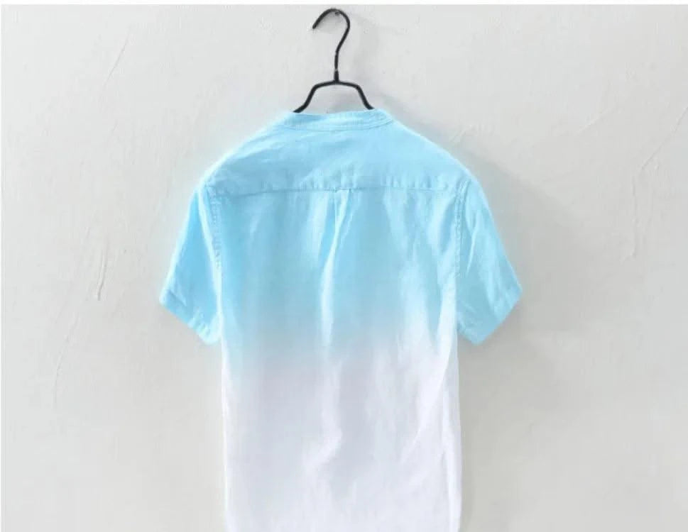 Men's Half-sleeved Trendy and Versatile Gradient Shirts