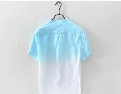 Men's Half-sleeved Trendy and Versatile Gradient Shirts