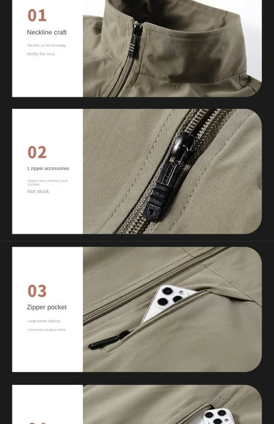Summer Vest Men's Work Vest Large Size Golf Sleeveless Jacket Tactical windbreaker Hunting Camping Fishing waterproof Coat Parka