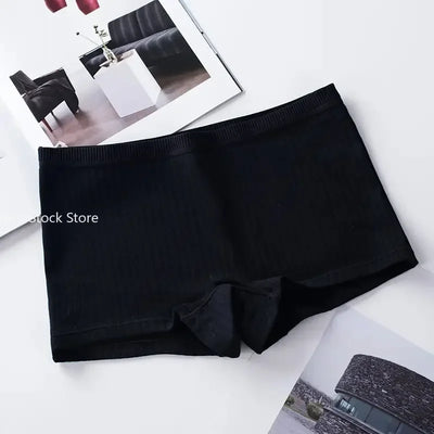 Women Boxers Underwear Cotton Ladies Safety Pants Female Seamless Underpants Solid Cozy Boyshorts sexy lingerie