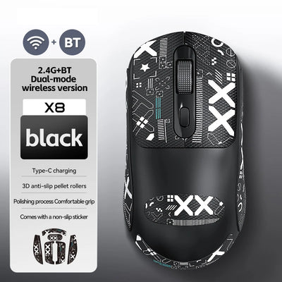 Warvank X8 Wireless Gaming Mouse 500mAh TYPE-C Rechargeable Office Mouse Suitable for Laptop Desktop Computers