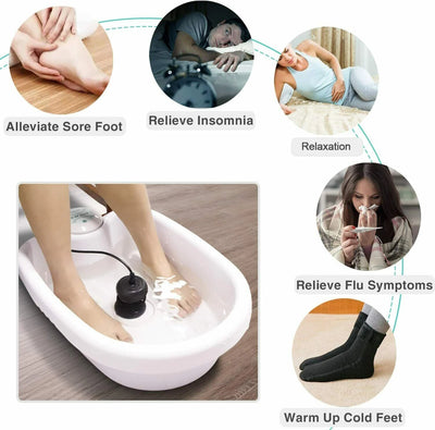 Foot BathTub Only Detox Ion Foot Spa Bath Basin Foot Soaking Buckets Sauna Foot spa Bathtub Vibration Massage Care Arrays Aqua